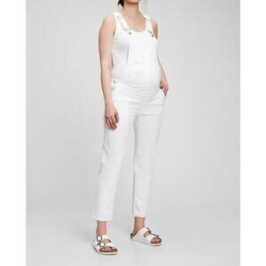 Gap Maternity White Denim Overall Size XS